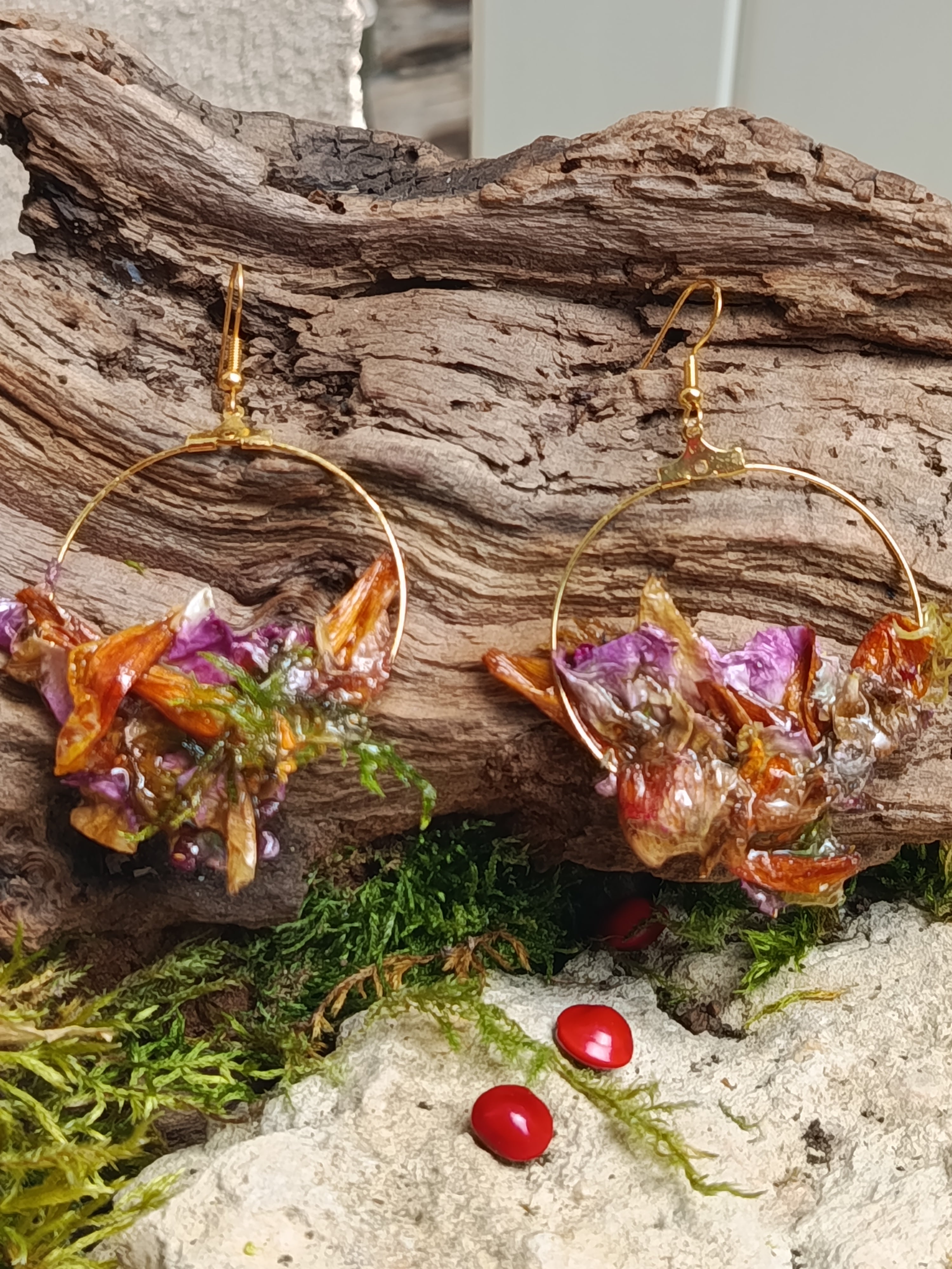 Boucles d'oreilles fleur