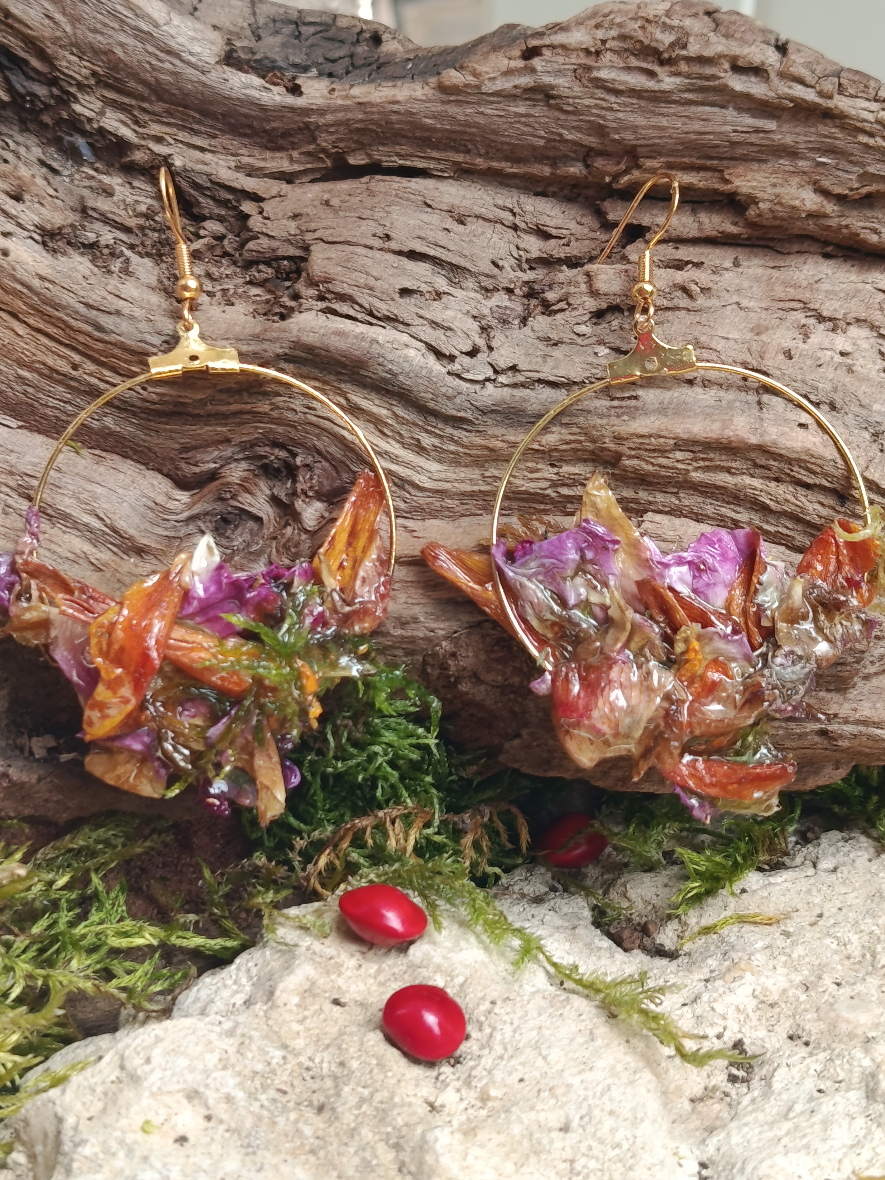 Boucles d'oreilles fleur