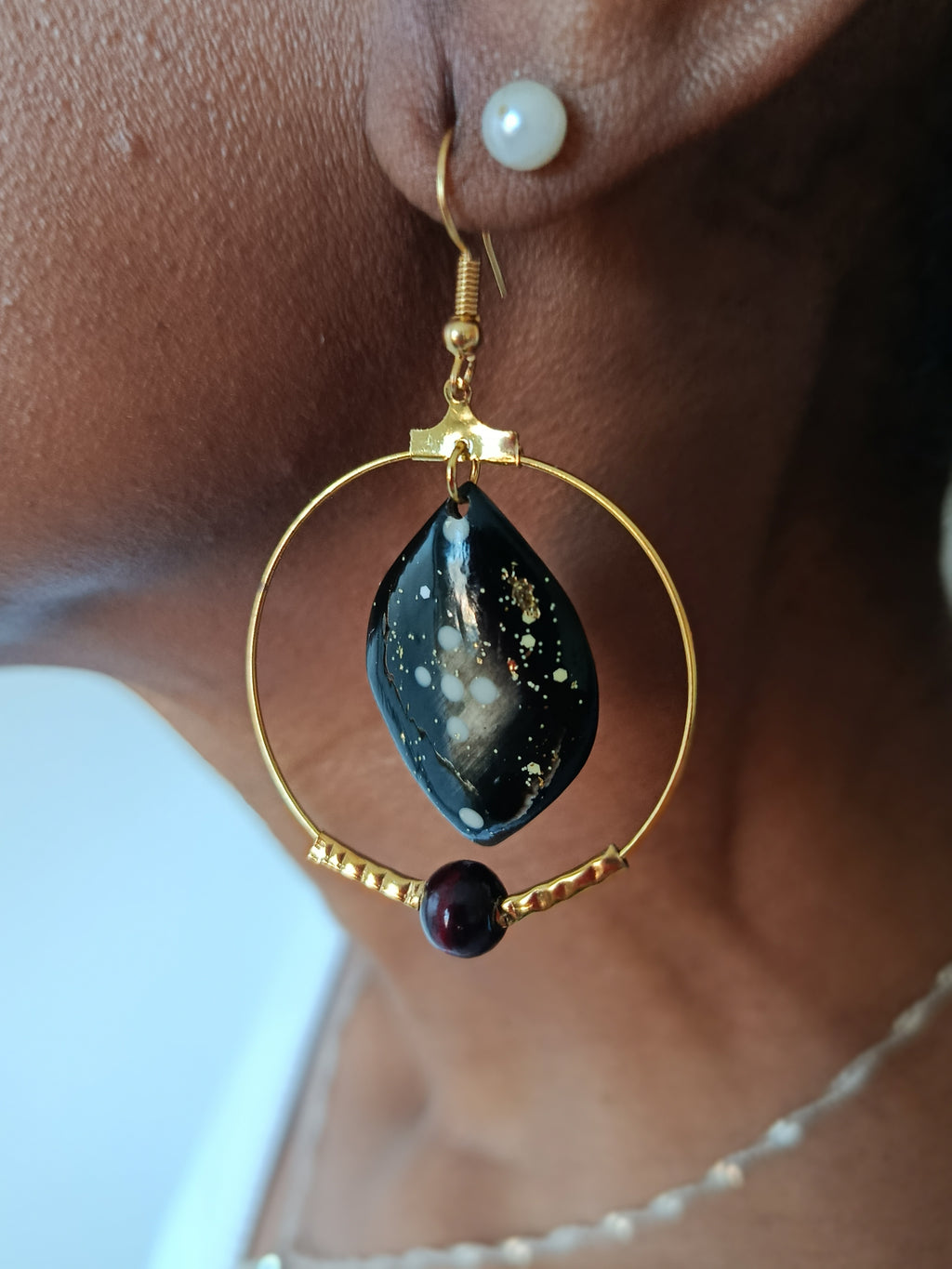 Boucles d'oreilles zebu 113