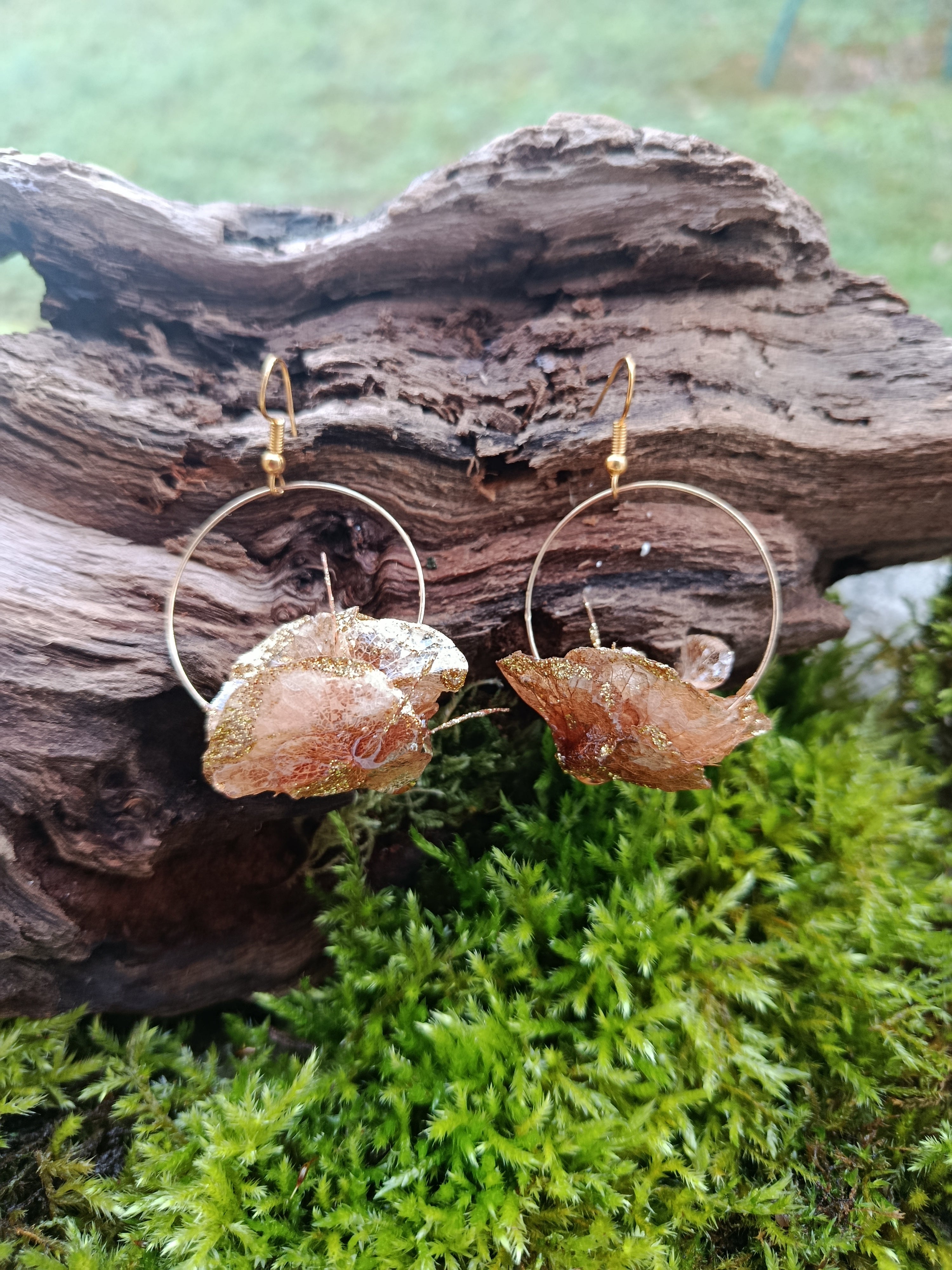 Boucles d'oreilles en fleur
