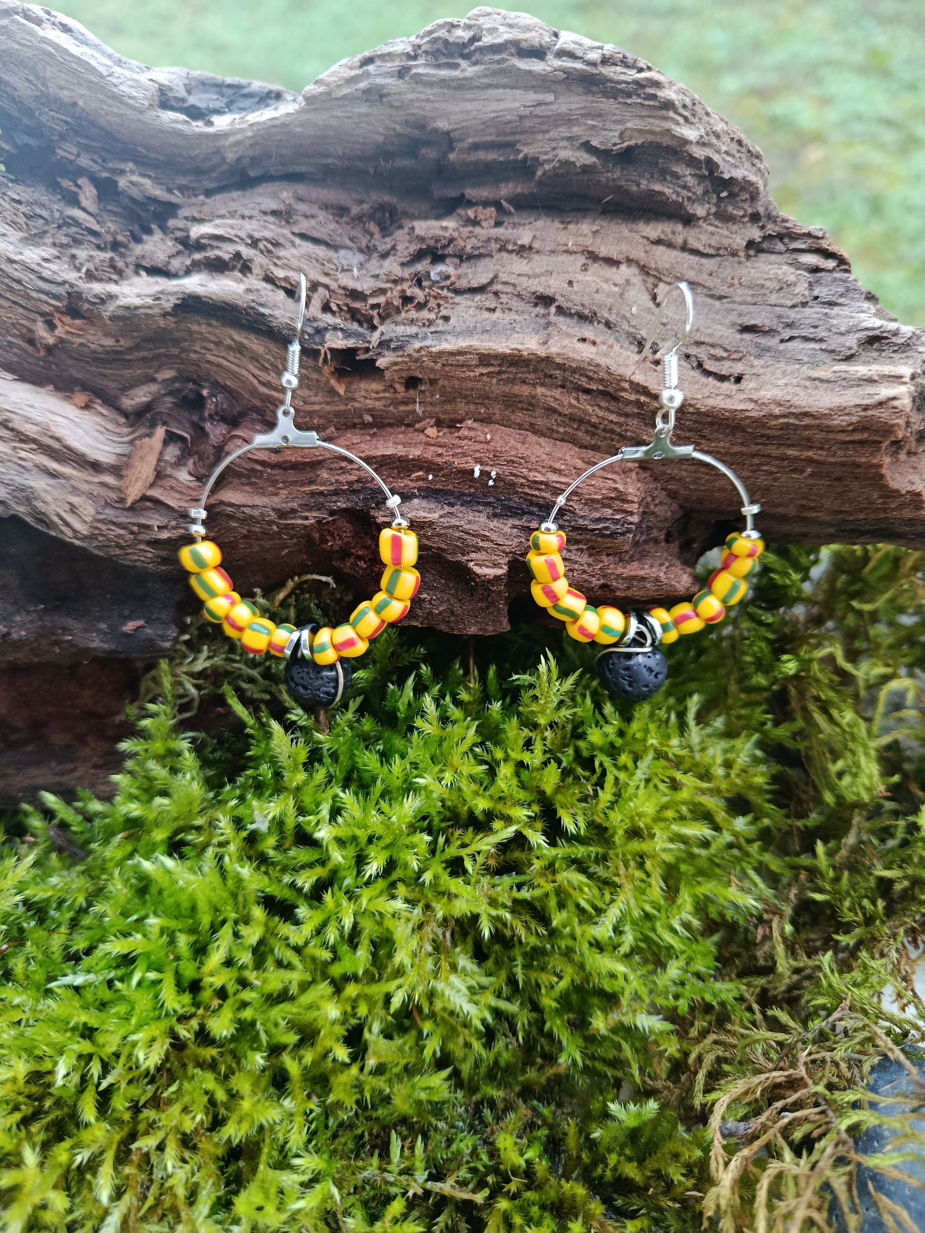 Boucles d'oreilles en perle