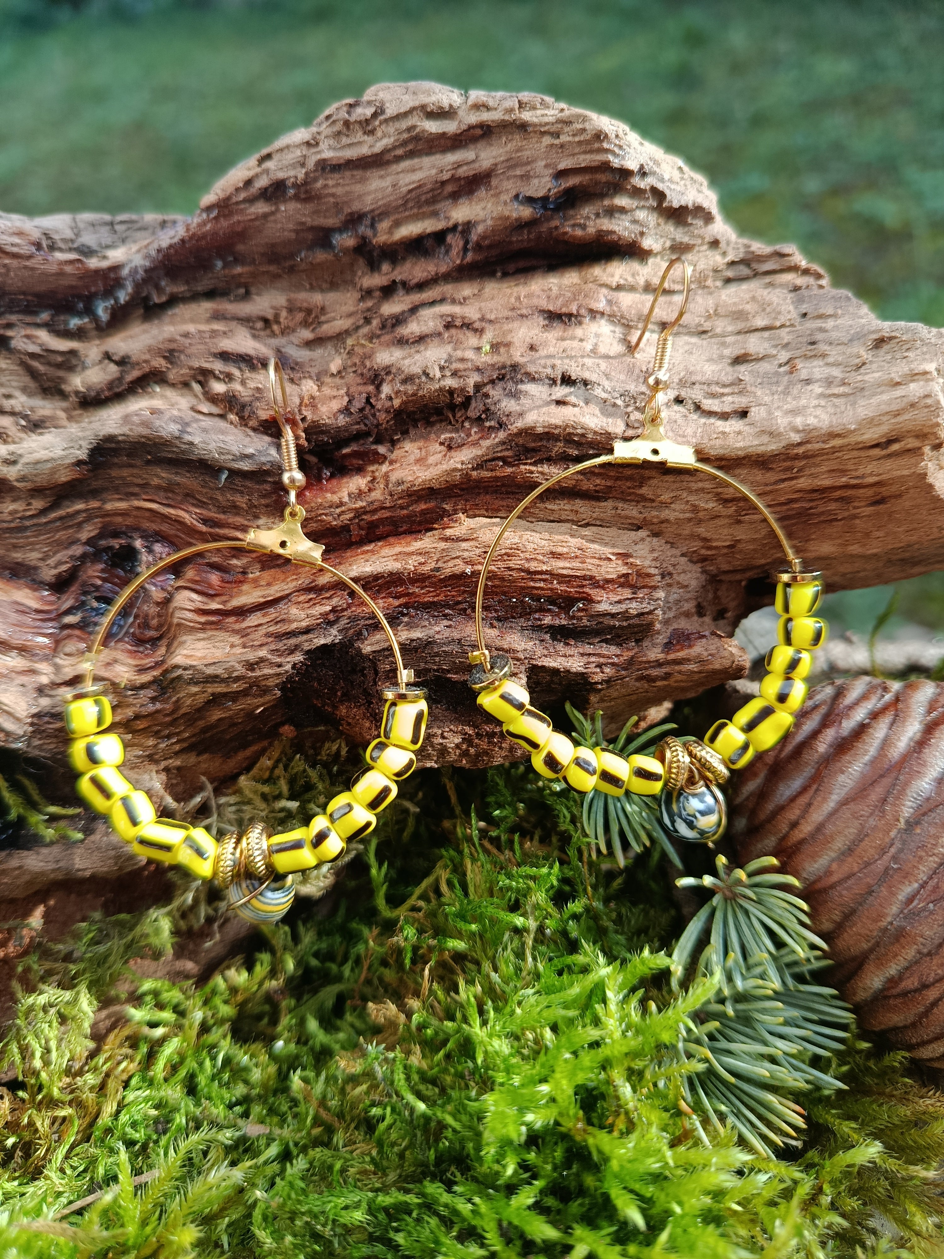 Boucles d'oreilles perle 059