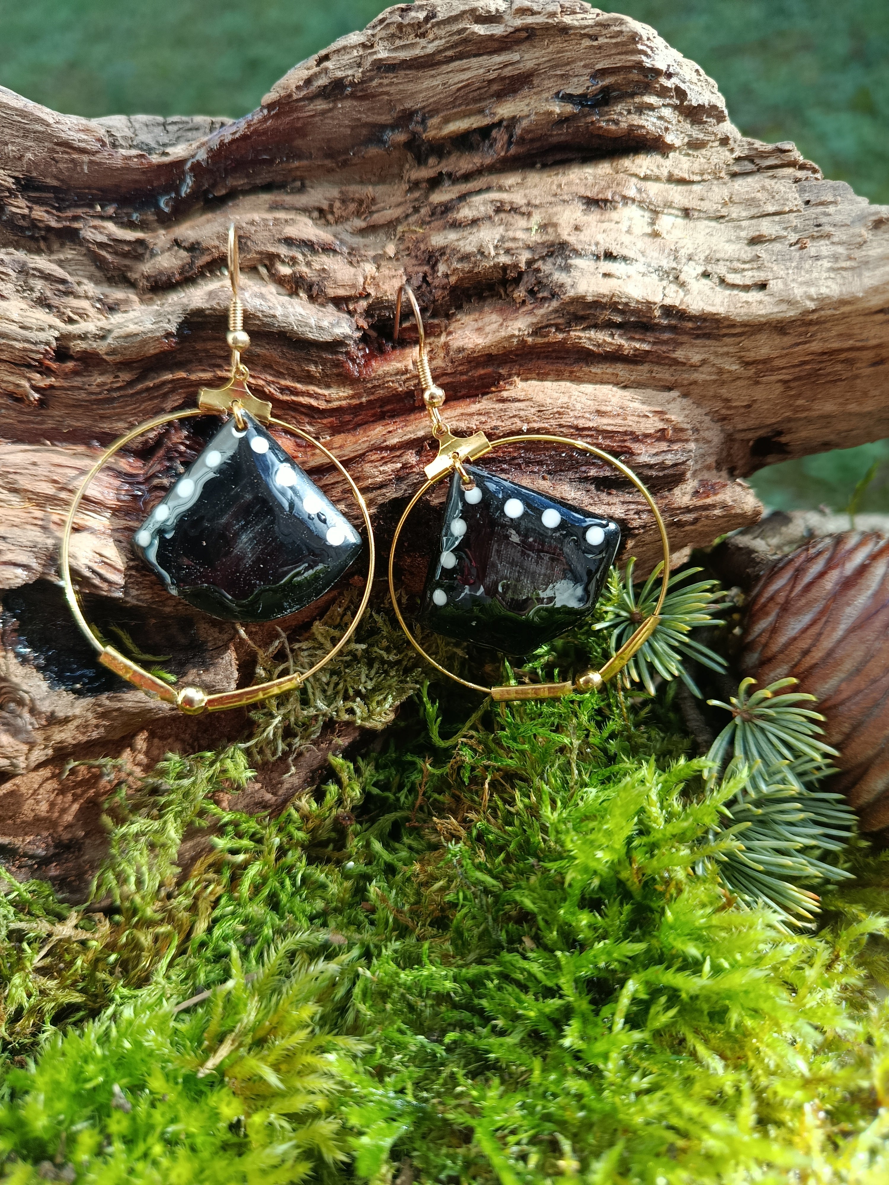 Boucles d'oreilles perle 060