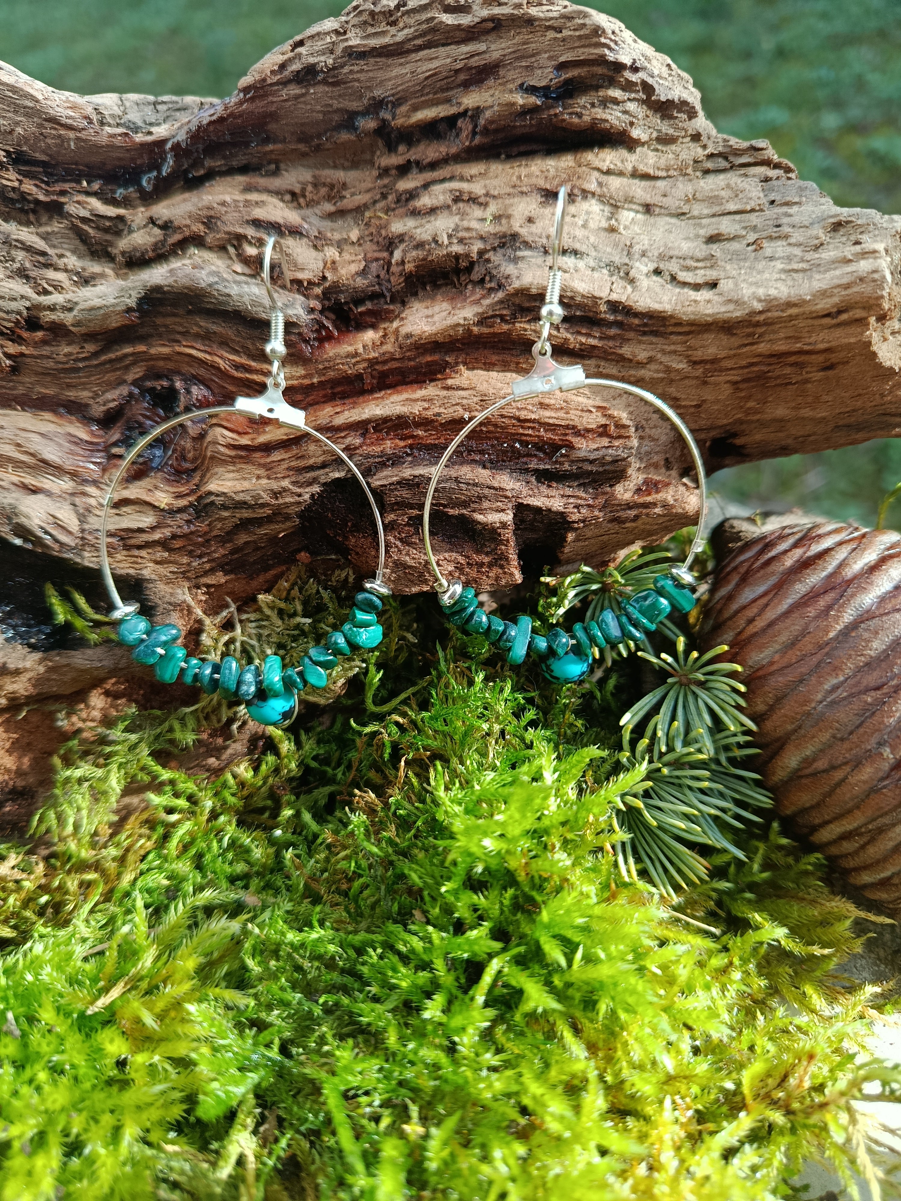 Boucles d'oreilles perles 062