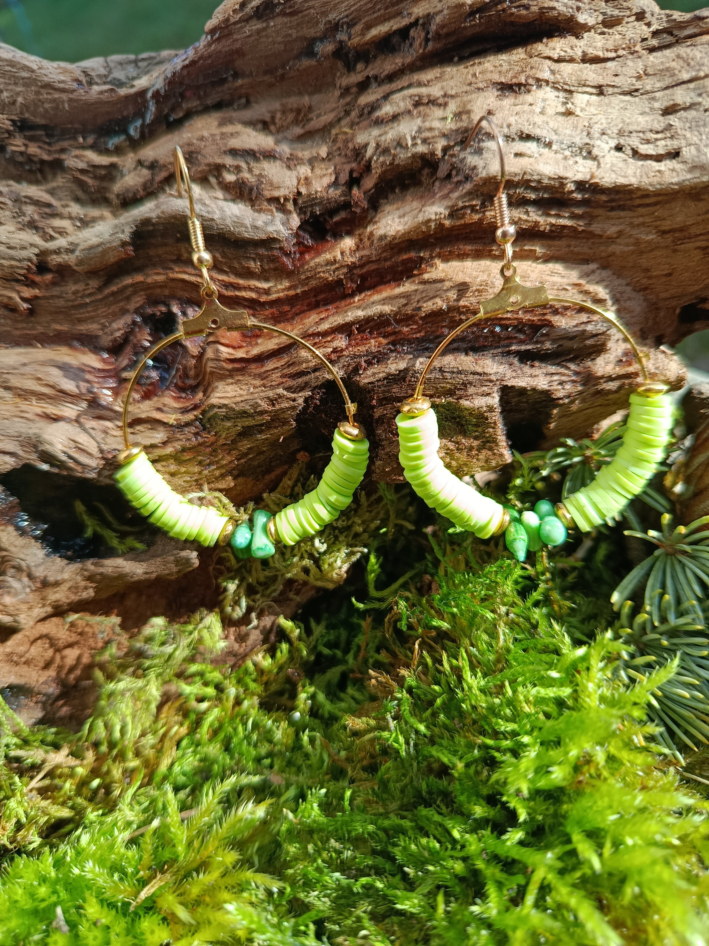 Boucles d'oreilles perles 066