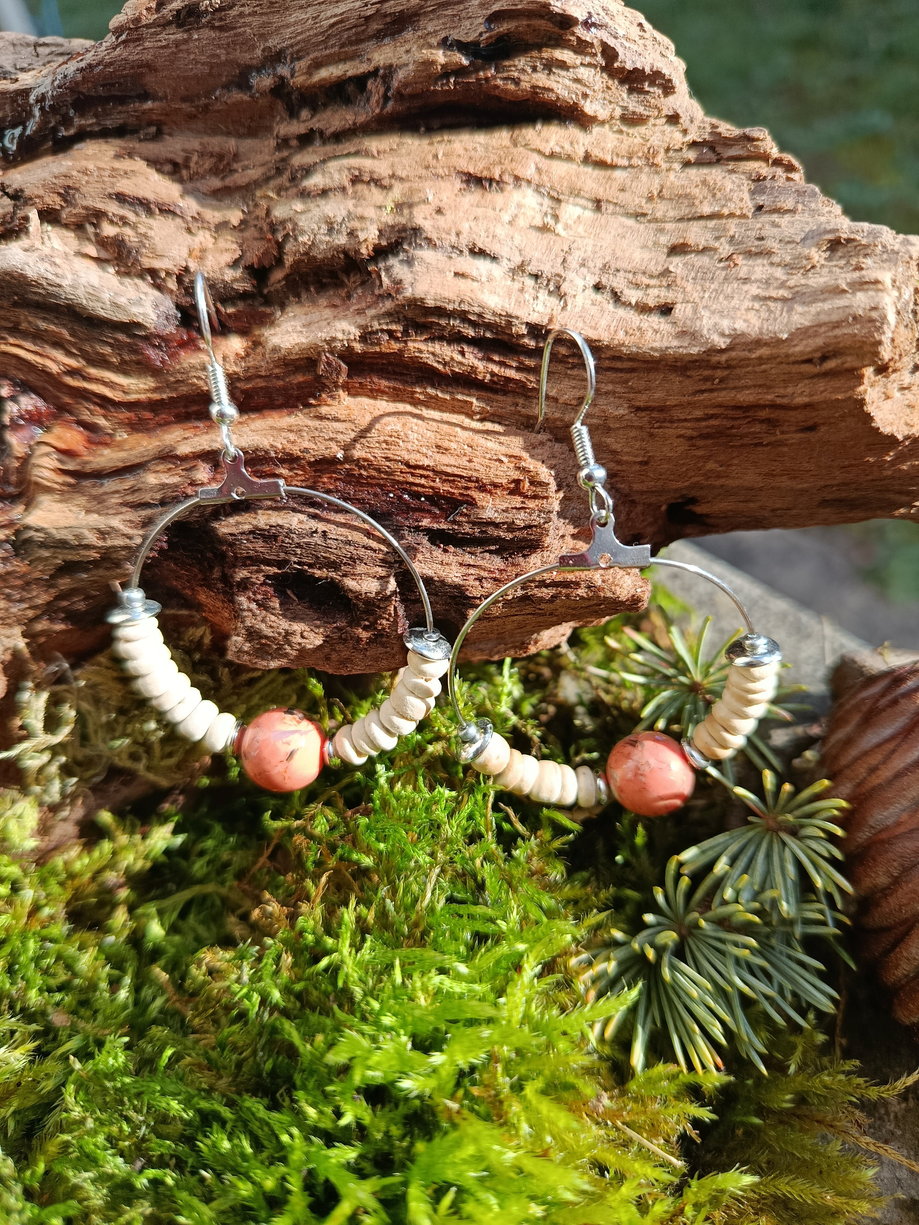 Boucles d'oreilles perles 069