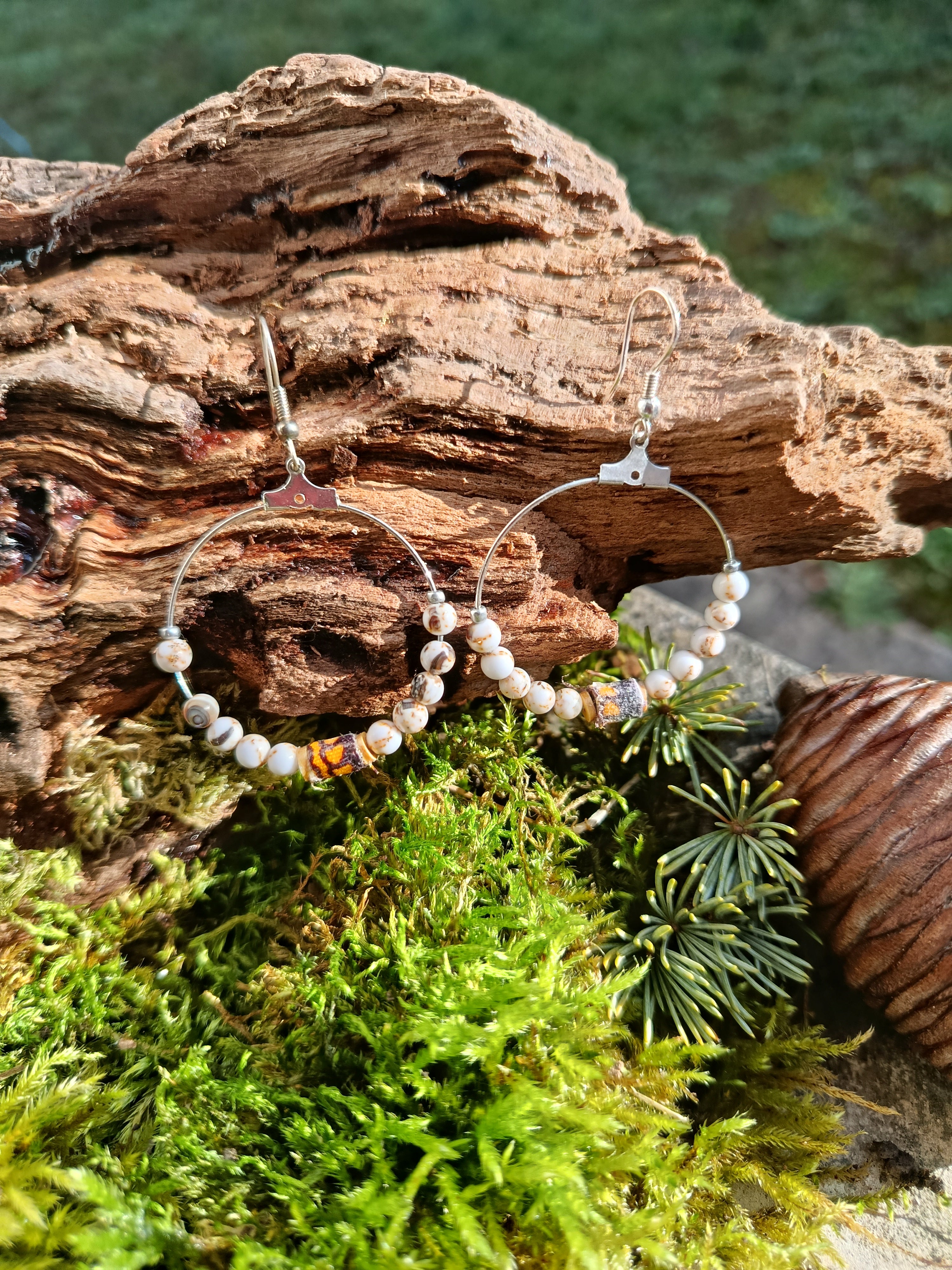 Boucles d'oreilles perles 070