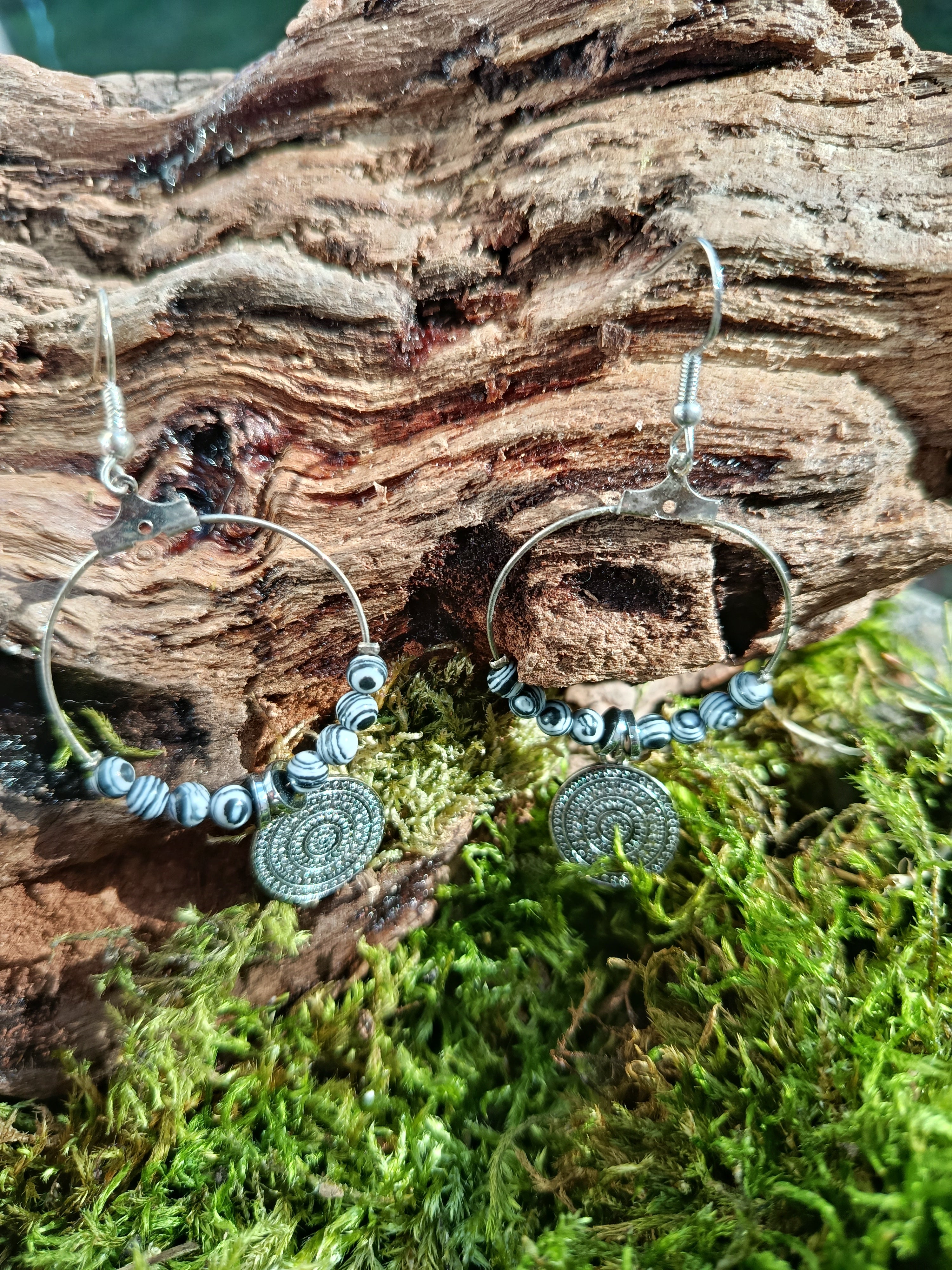 Boucles d'oreilles perles 074