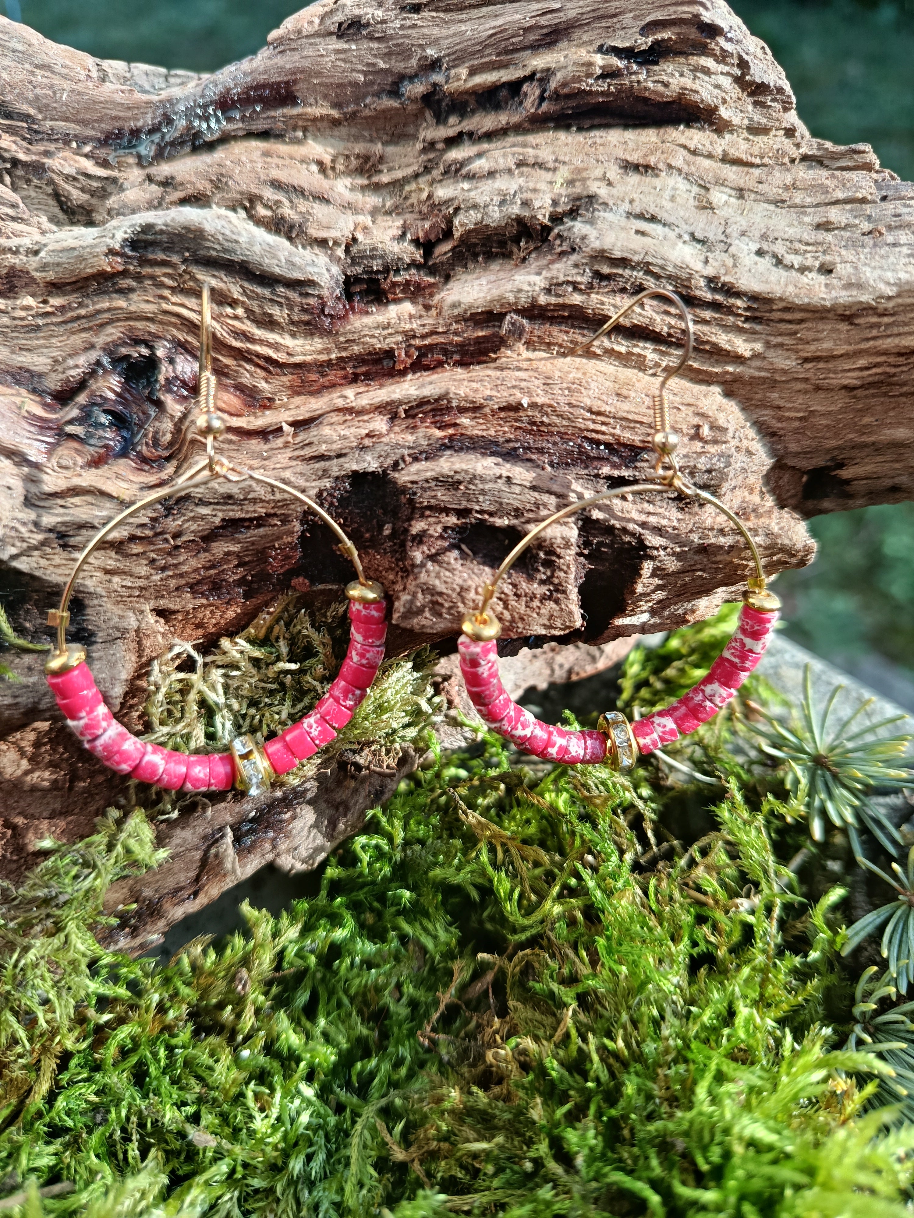 Boucles d'oreilles perles 075