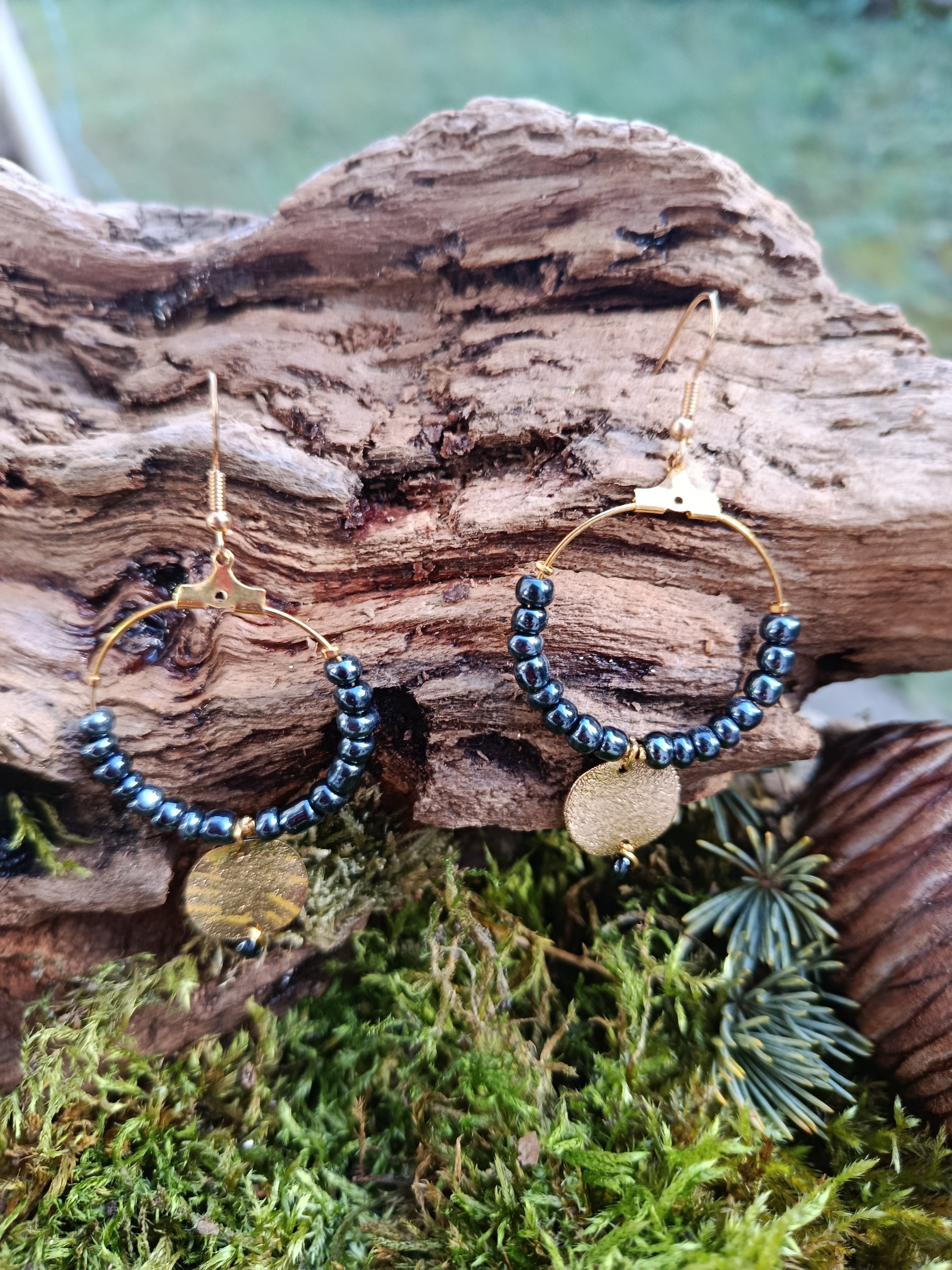 Boucles d'oreilles perles 078