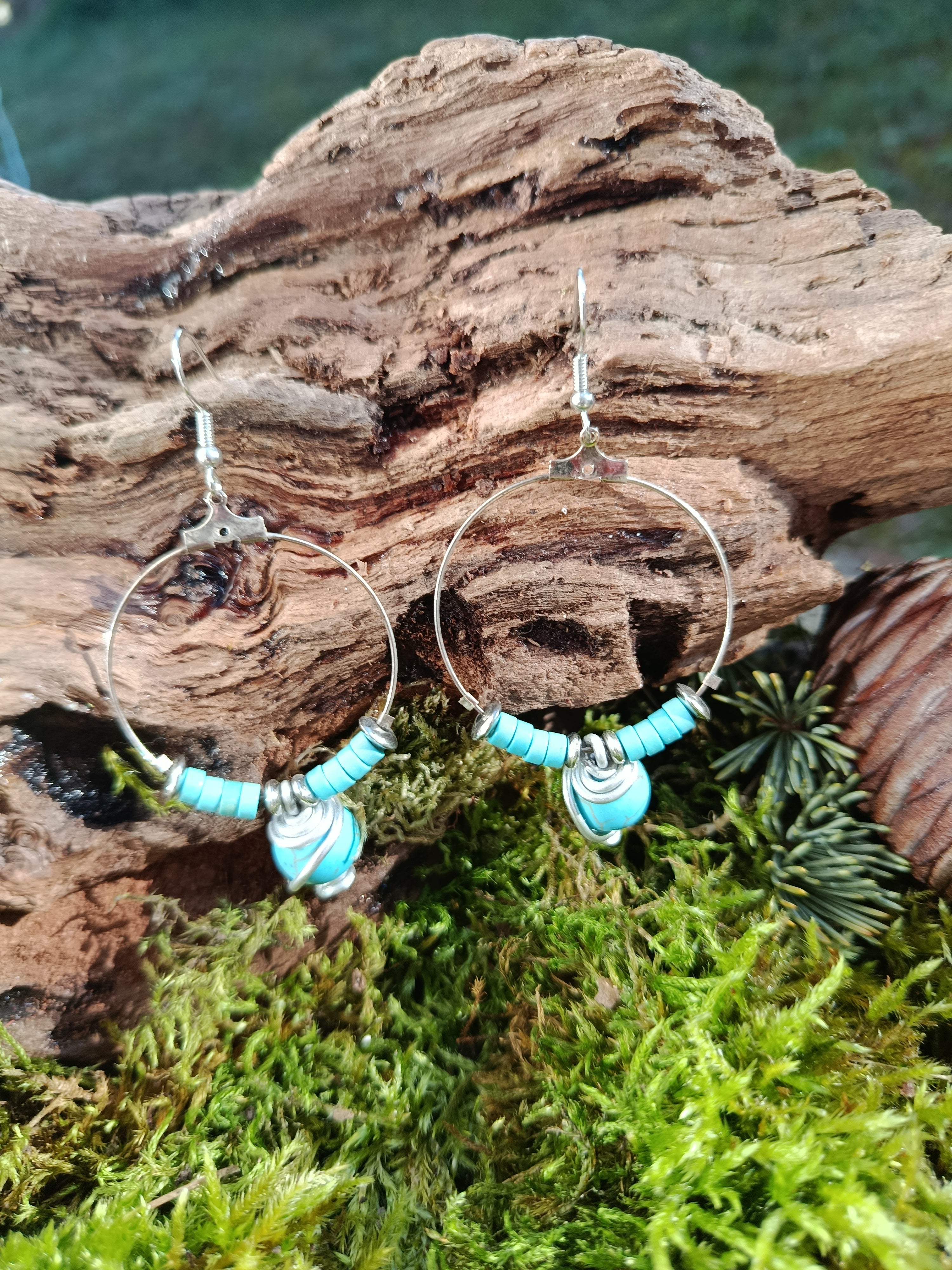 Boucles d'oreilles perles 079