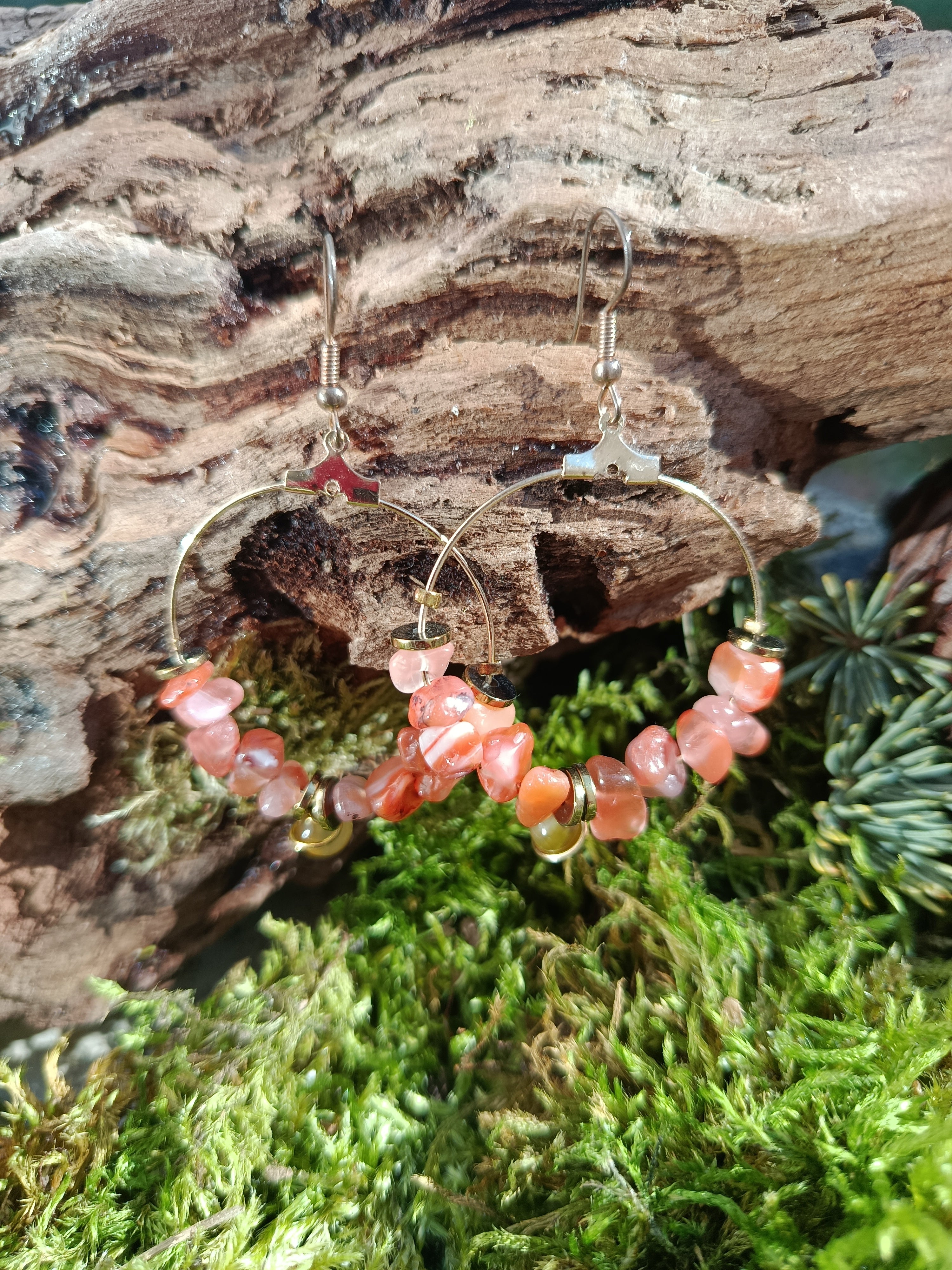 Boucles d'oreilles perles 081