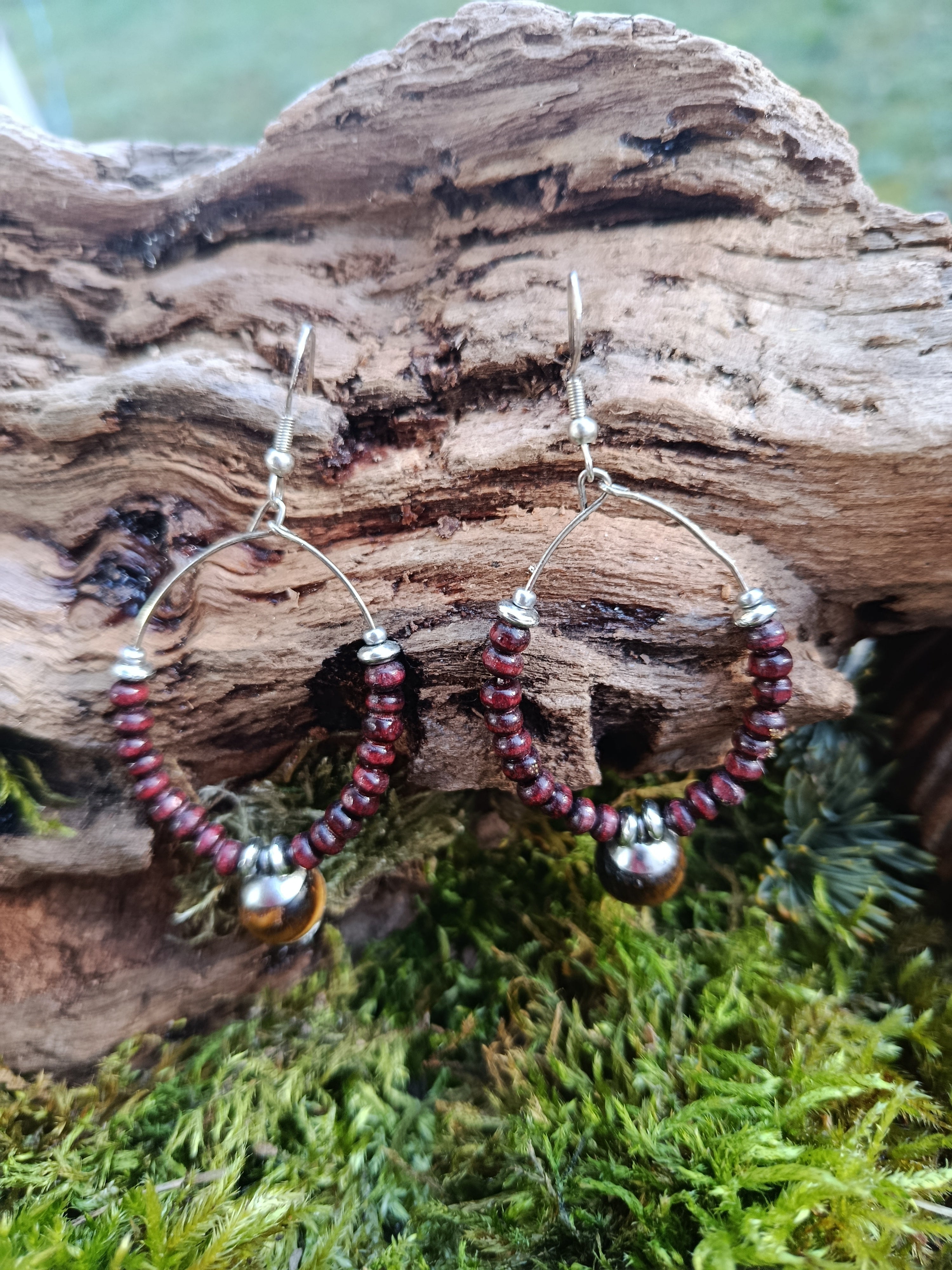 Boucles d'oreilles perles 082