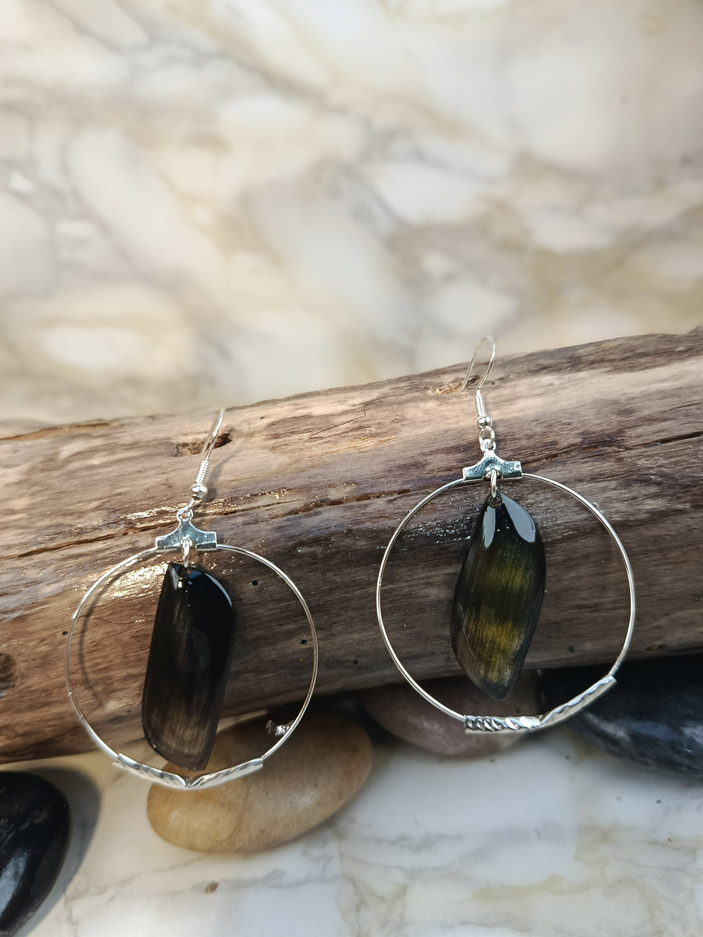 Boucles d'oreilles zebu 123