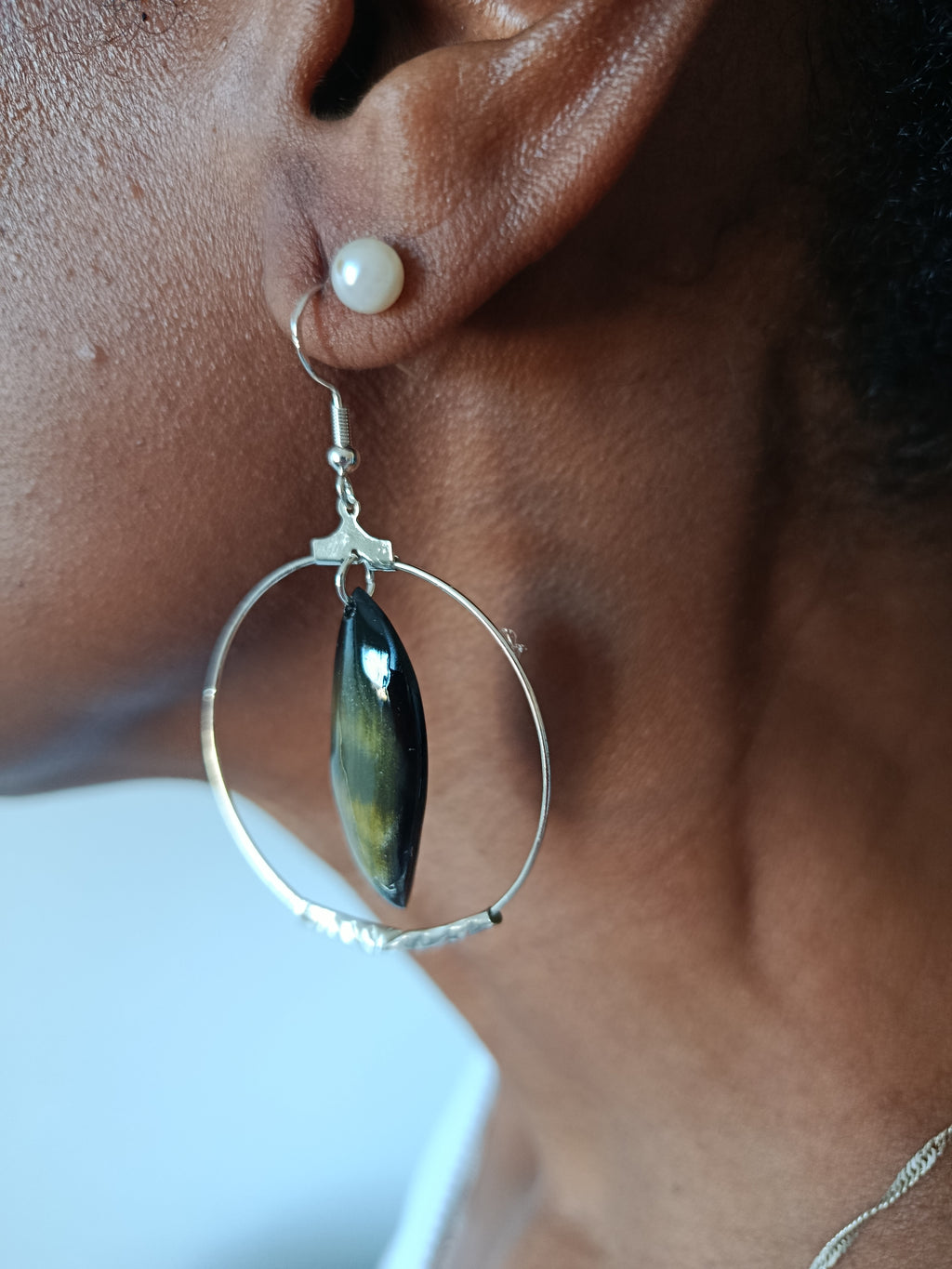 Boucles d'oreilles zebu 123