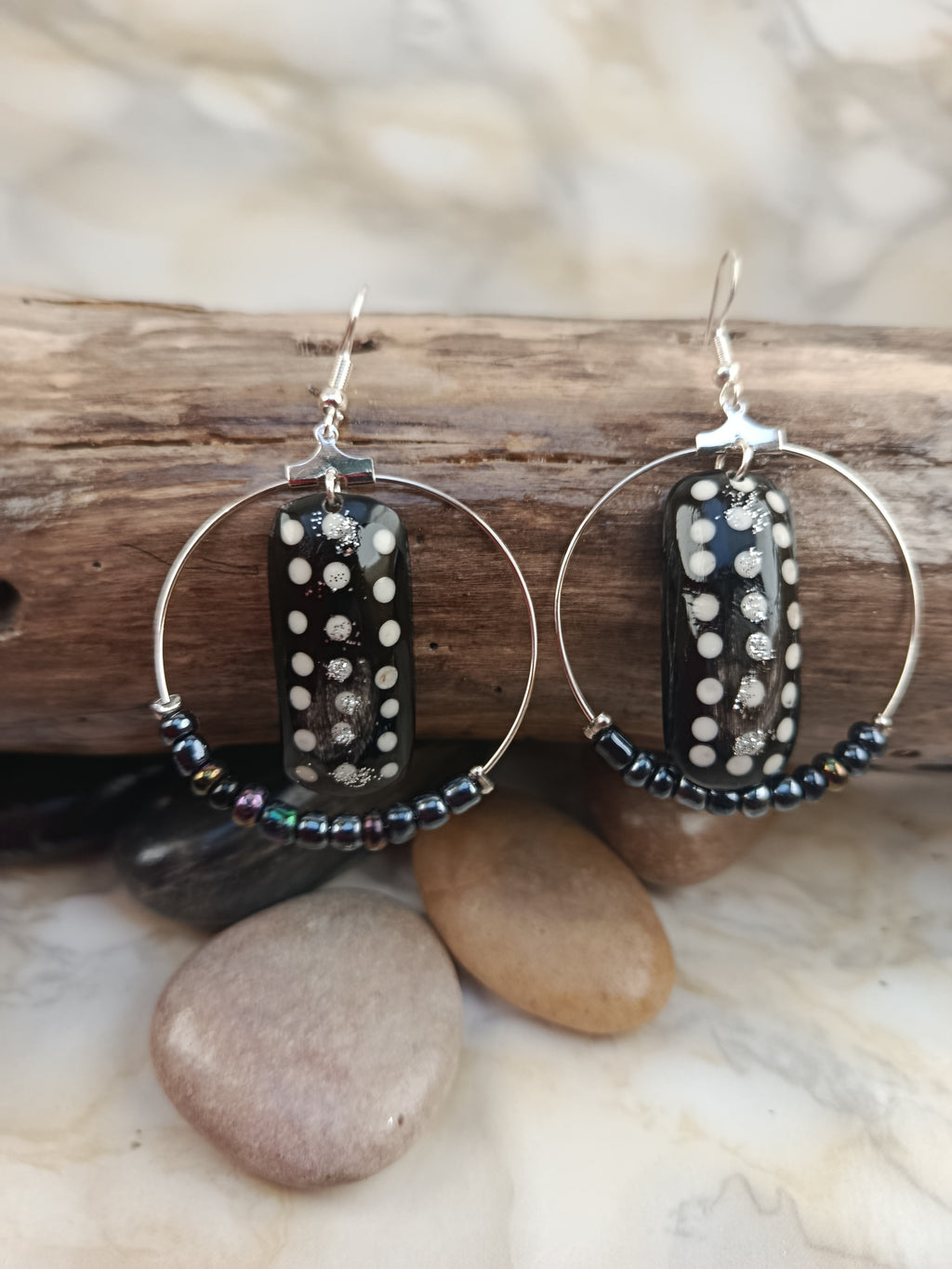 Boucles d'oreilles zebu 129