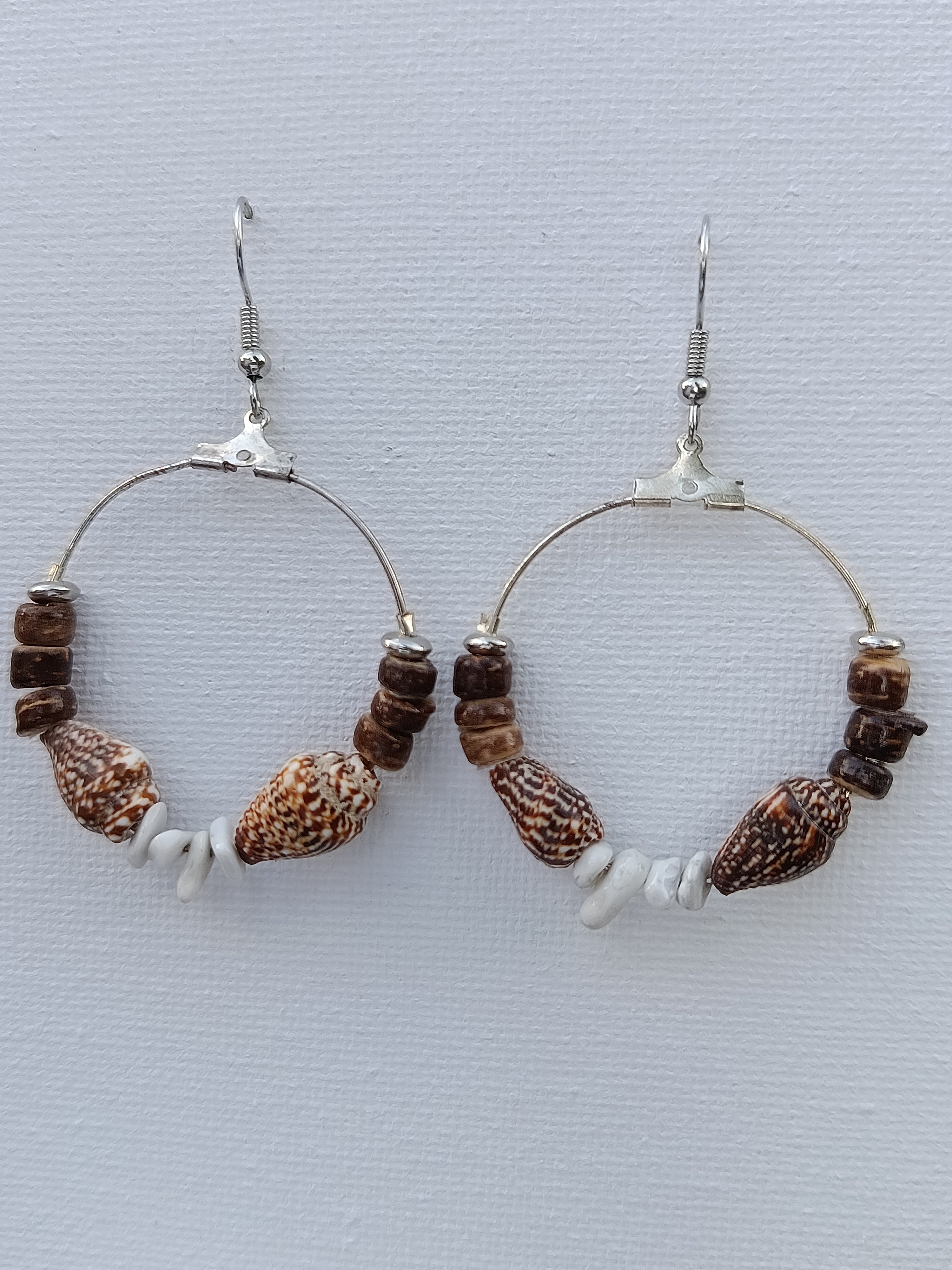 Boucles d'oreilles coquillage