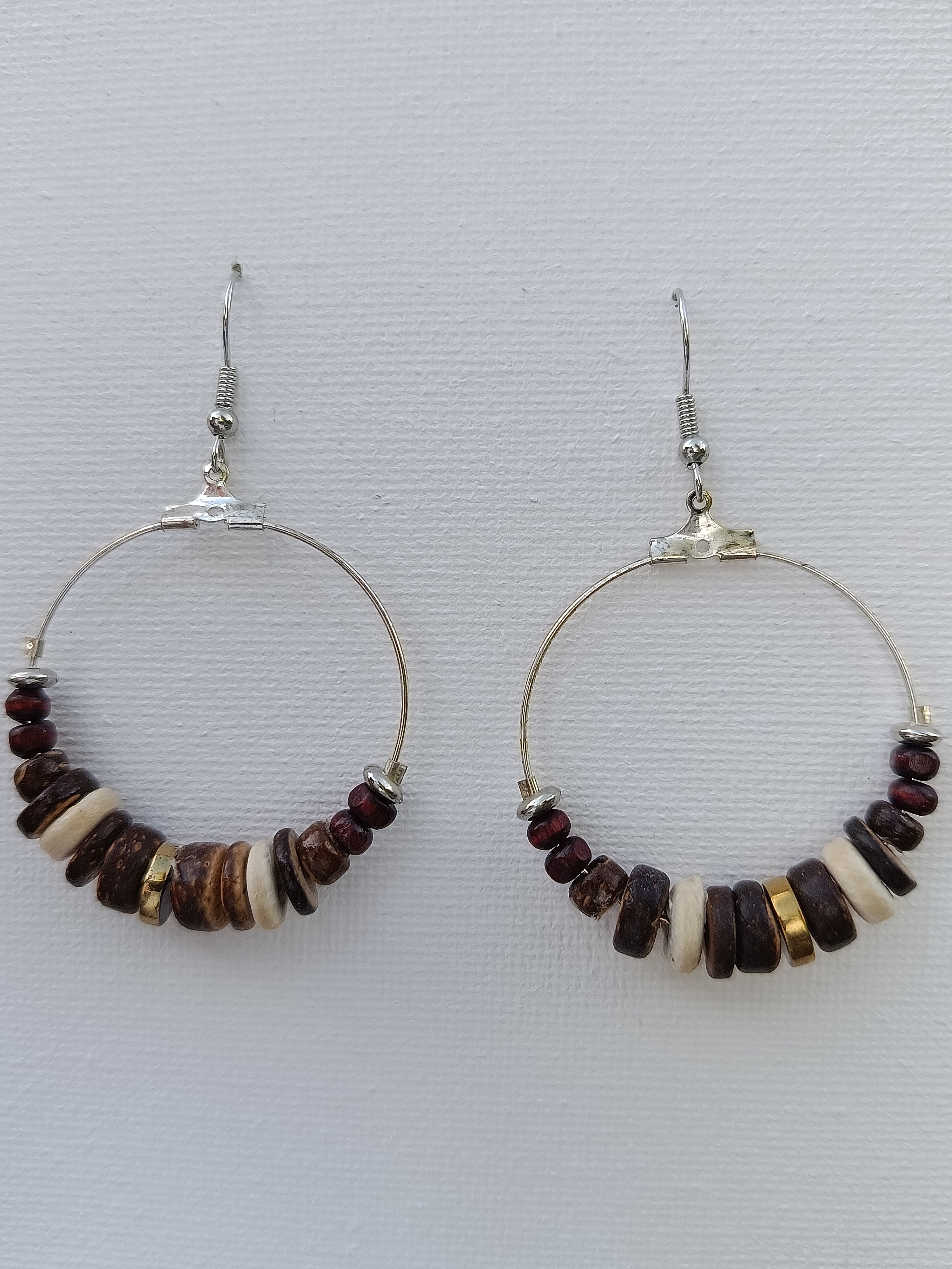 Boucles d'oreilles noix de coco